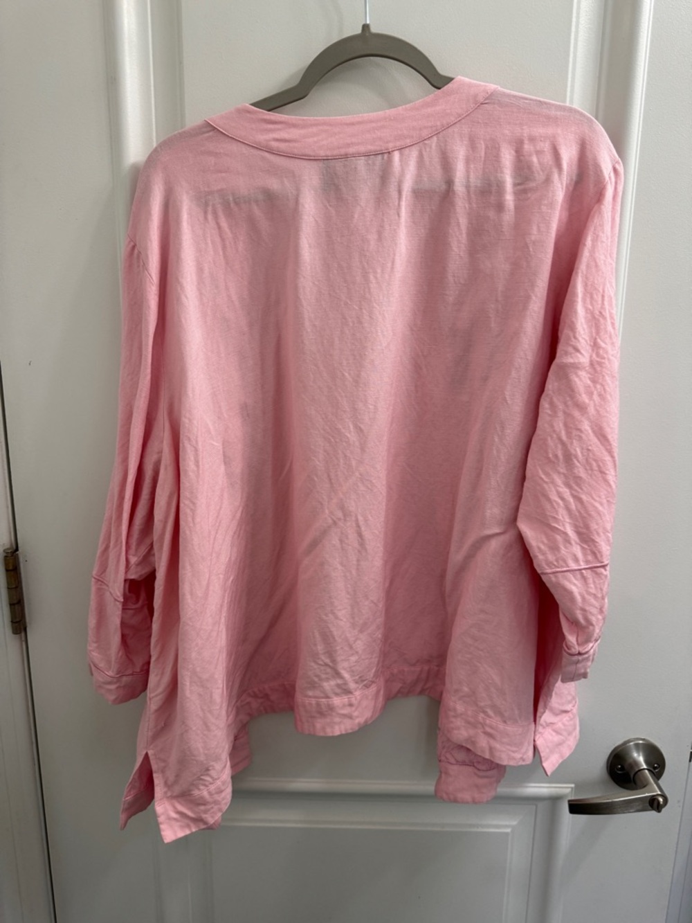 Bob Mackie Pink Linen Cutwork Jacket - Picture 6 of 6